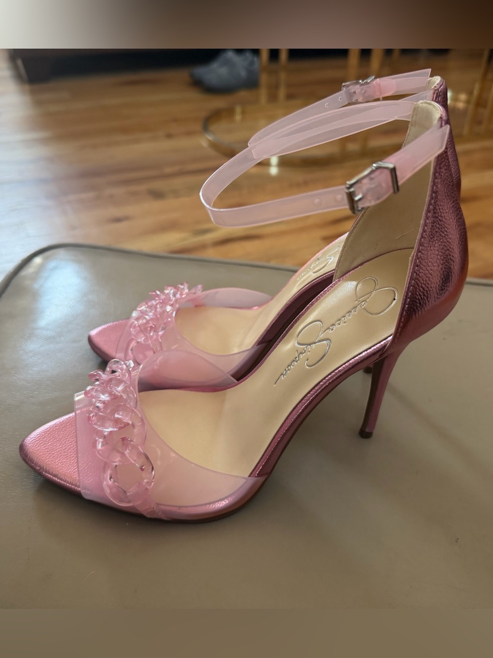 Jessica Simpson WAYRI Pink Metallic Pumps - Picture 8 of 9
